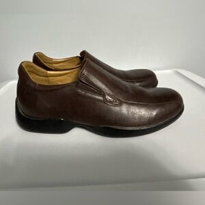 Aetrex Men's Brown Leather Slip-On Loafers